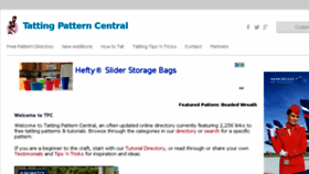 What Tattingpatterncentral.com website looked like in 2017 (6 years ago)