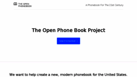 What Theopenphonebook.com website looked like in 2017 (6 years ago)