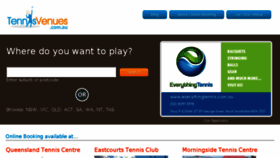 What Tennisvenues.com.au website looked like in 2017 (6 years ago)