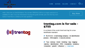 What Trentag.com website looked like in 2017 (6 years ago)