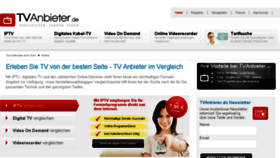 What Tvanbieter.de website looked like in 2017 (6 years ago)