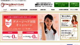What Tokyobeauty.jp website looked like in 2017 (6 years ago)