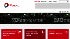 What Total.uk website looked like in 2017 (6 years ago)