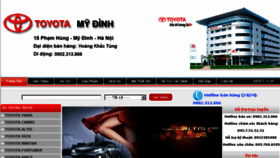 What Toyota-mydinh.com website looked like in 2017 (6 years ago)