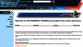 What Thepharmacyexpress.bz website looked like in 2017 (6 years ago)