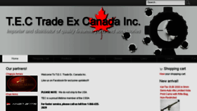 What Tradeexcanada.com website looked like in 2017 (6 years ago)