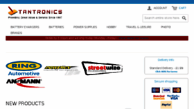 What Tantronics.co.uk website looked like in 2017 (6 years ago)