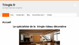 What Tringle.fr website looked like in 2017 (6 years ago)