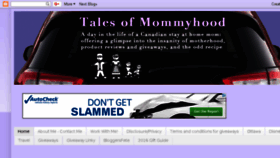 What Talesofmommyhood.com website looked like in 2017 (6 years ago)