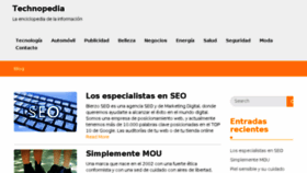 What Technopedia.es website looked like in 2017 (6 years ago)