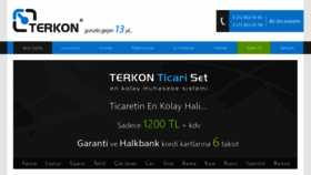What Terkon.com website looked like in 2017 (6 years ago)
