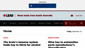 What Theleadsouthaustralia.com.au website looked like in 2017 (6 years ago)