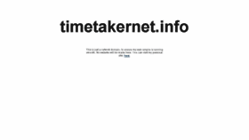 What Timetakernet.info website looked like in 2017 (6 years ago)