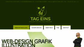 What Tag-eins.de website looked like in 2017 (6 years ago)