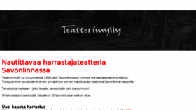 What Teatterimylly.fi website looked like in 2017 (6 years ago)