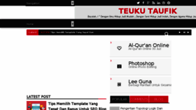 What Teukutaufik.com website looked like in 2017 (6 years ago)