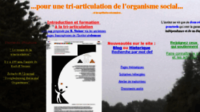 What Triarticulation.fr website looked like in 2017 (6 years ago)