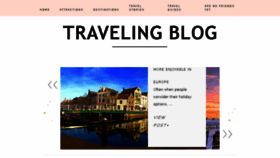 What Travelingblog.co.uk website looked like in 2017 (6 years ago)