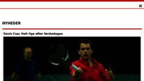 What Tennis.dk website looked like in 2017 (6 years ago)