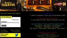 What Tricitytheatre.com website looked like in 2017 (6 years ago)
