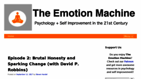 What Theemotionmachine.com website looked like in 2017 (6 years ago)