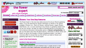 What Theflowerexpert.com website looked like in 2017 (6 years ago)