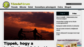 What Tozsdeforum.hu website looked like in 2017 (6 years ago)