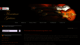 What Theminiatureguitars.com website looked like in 2017 (8 years ago)