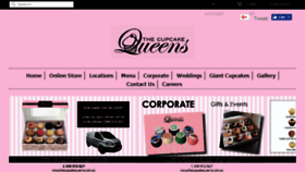 What Thecupcakequeens.com.au website looked like in 2017 (6 years ago)