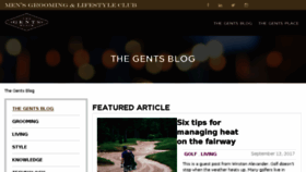 What Thegentsblog.com website looked like in 2017 (6 years ago)