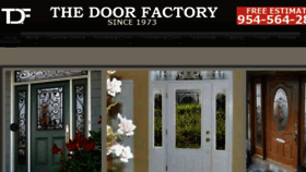 What Thedoorfactoryfl.com website looked like in 2017 (6 years ago)