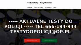 What Testydopolicji.net website looked like in 2017 (6 years ago)