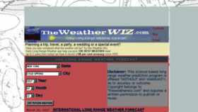 What Theweatherwiz.com website looked like in 2017 (6 years ago)