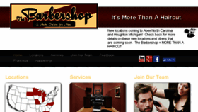 What Thebarbershops.com website looked like in 2017 (6 years ago)