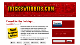 What Trickswithbits.com website looked like in 2017 (7 years ago)