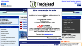 What Tradelead.com website looked like in 2017 (6 years ago)
