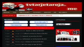 What Tvtarjetaroja.me website looked like in 2017 (6 years ago)