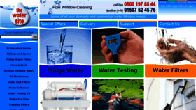 What Thewatersite.co.uk website looked like in 2017 (6 years ago)