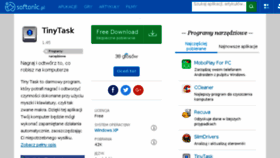 What Tinytask.softonic.pl website looked like in 2017 (6 years ago)