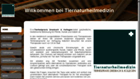 What Tiernaturheilmedizin.de website looked like in 2017 (6 years ago)