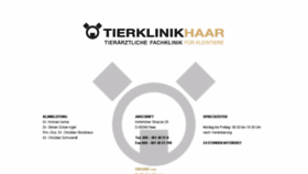 What Tierklinik-haar.de website looked like in 2017 (6 years ago)