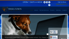 What Tinseltownvet.com website looked like in 2017 (6 years ago)