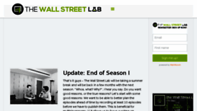 What Thewallstreetlab.com website looked like in 2017 (6 years ago)