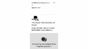 What Themusictreeschool.com website looked like in 2017 (6 years ago)
