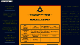 What Theosophytrust.org website looked like in 2017 (6 years ago)