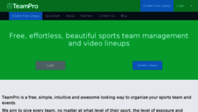 What Teampro.co website looked like in 2017 (6 years ago)