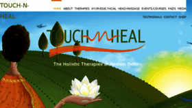 What Touchnheal.com website looked like in 2017 (6 years ago)
