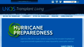 What Transplantliving.org website looked like in 2017 (6 years ago)