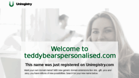 What Teddybearspersonalised.com website looked like in 2017 (6 years ago)