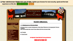 What Tierarzt-puetzchen.de website looked like in 2017 (6 years ago)
